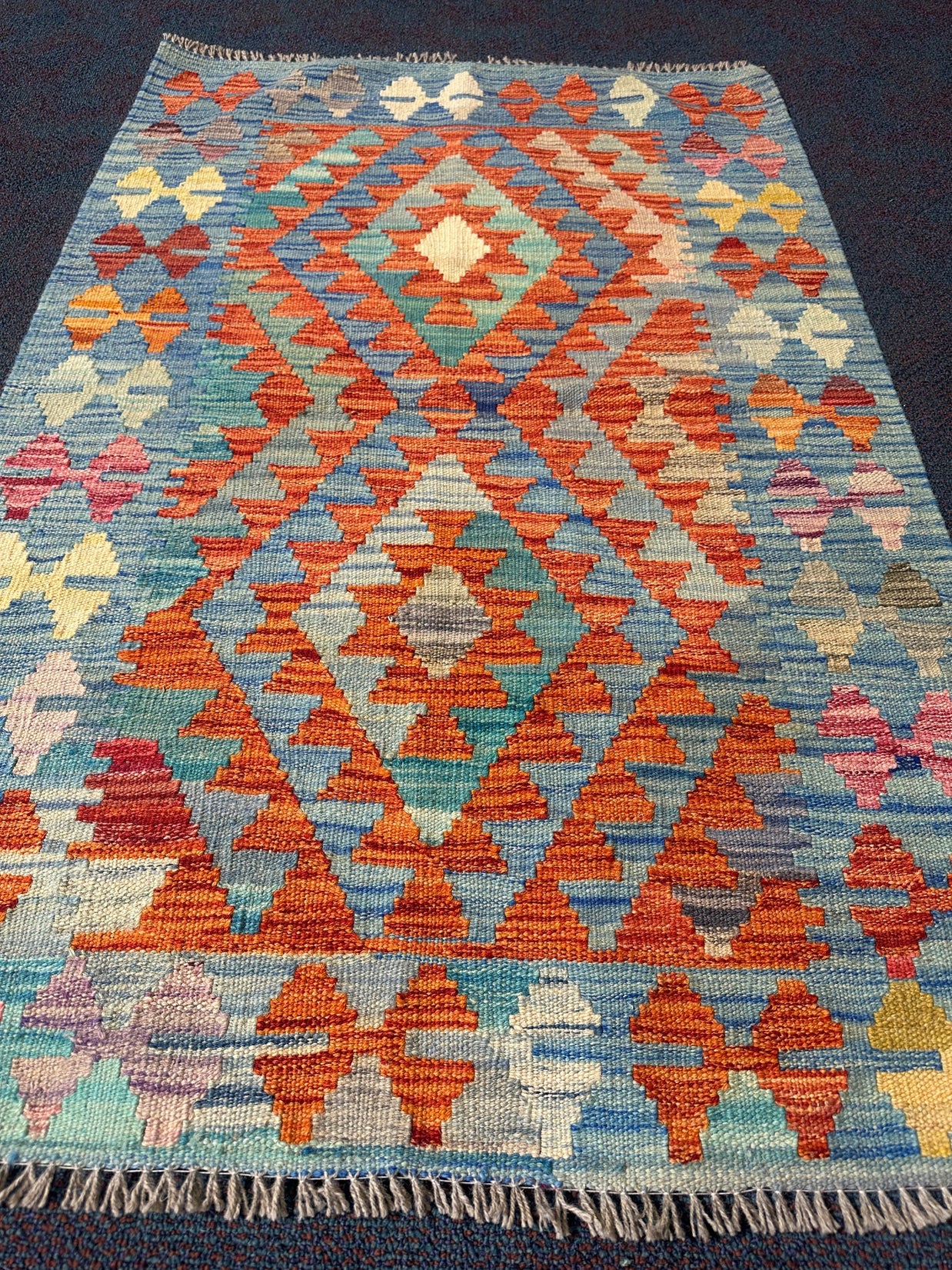 Chobi Kilim Rug - 129 cm x 85 cm