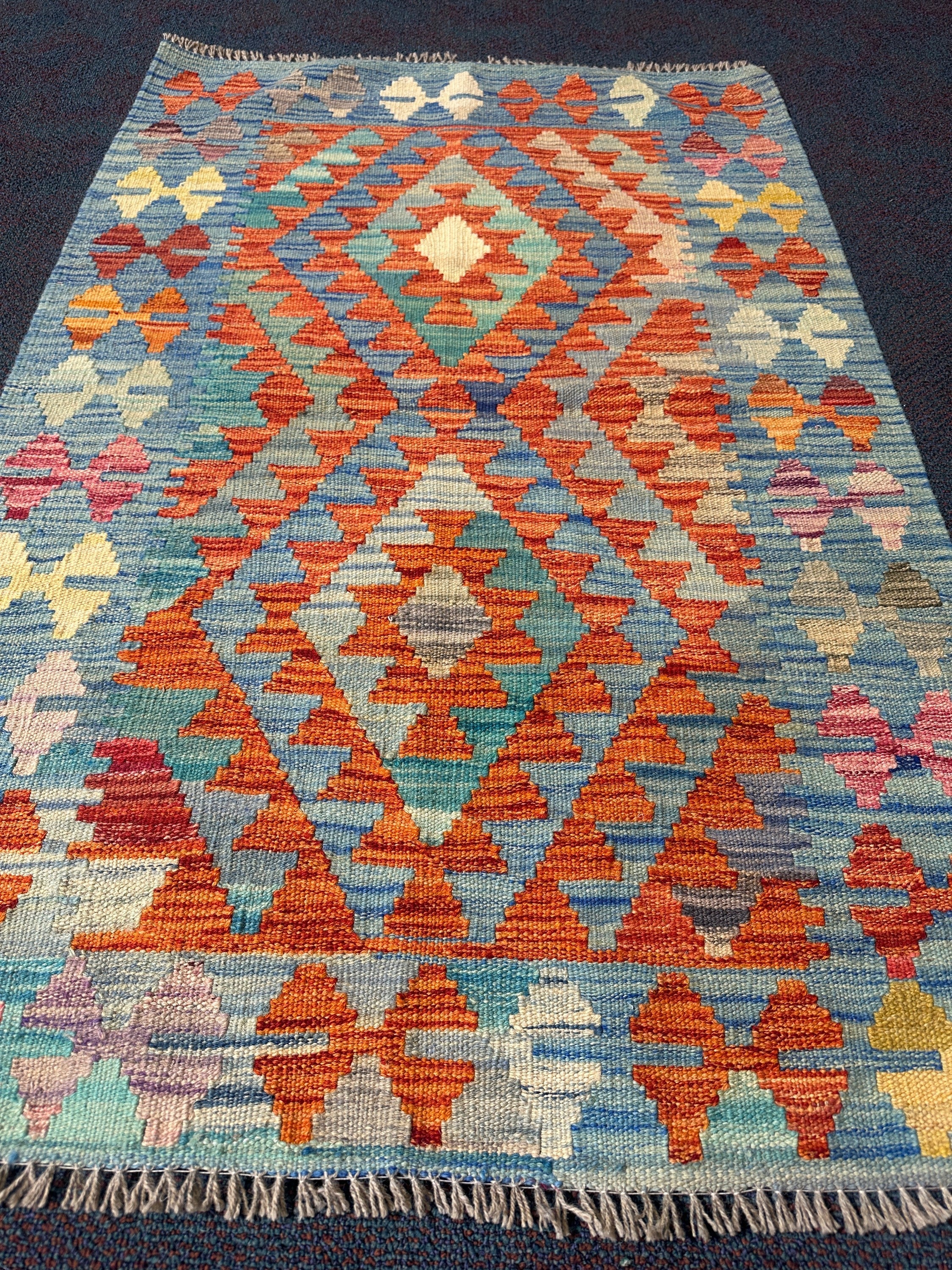 Chobi Kilim Rug - 129 cm x 85 cm