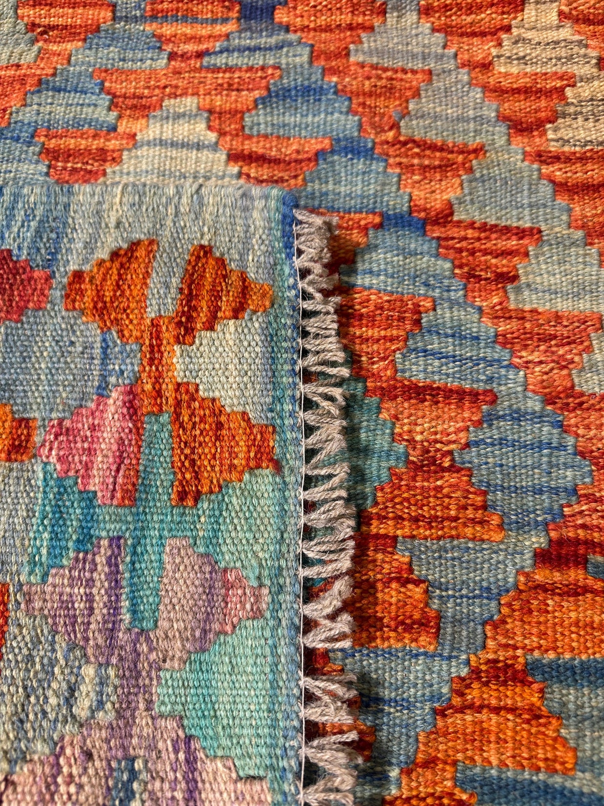 Chobi Kilim Rug - 129 cm x 85 cm