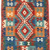 Chobi Kilim Rug - 124 cm x 94 cm