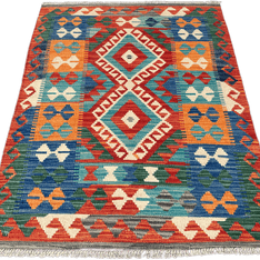 Chobi Kilim Rug - 124 cm x 94 cm
