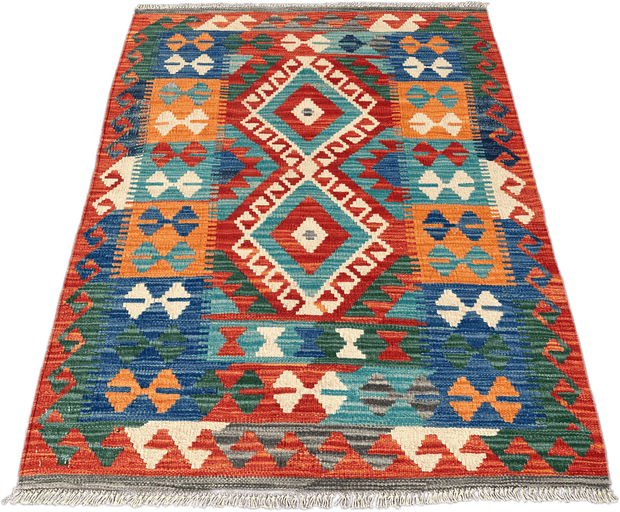 Chobi Kilim Rug - 124 cm x 94 cm