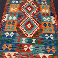 Chobi Kilim Rug - 124 cm x 94 cm