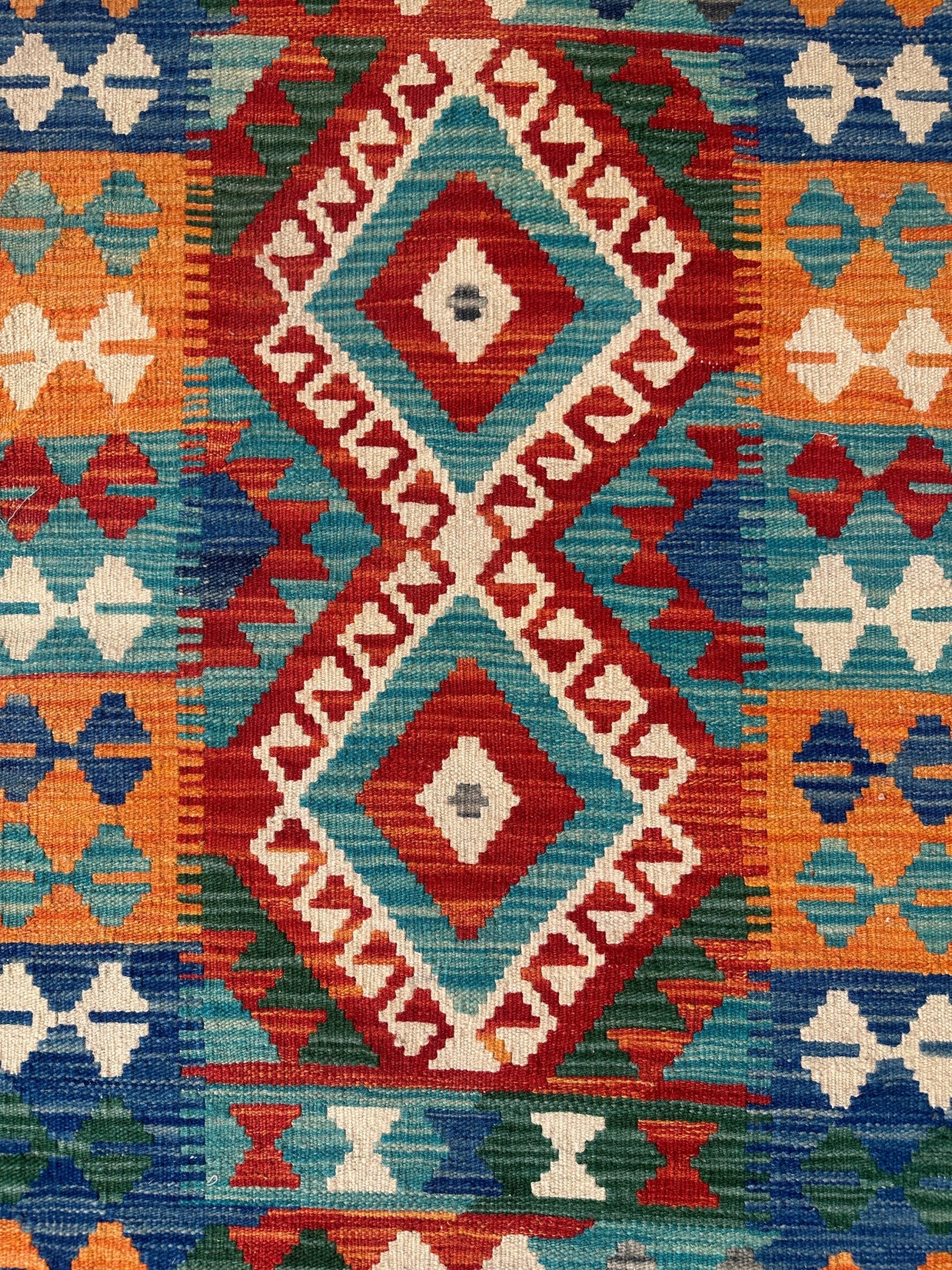 Chobi Kilim Rug - 124 cm x 94 cm