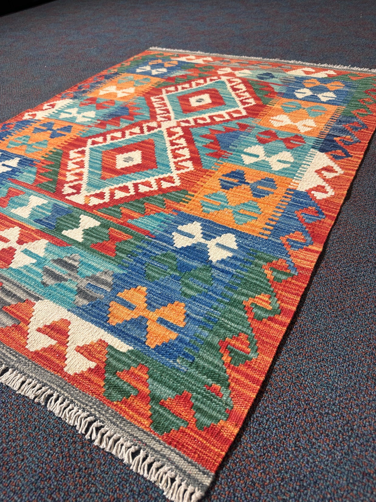 Chobi Kilim Rug - 124 cm x 94 cm