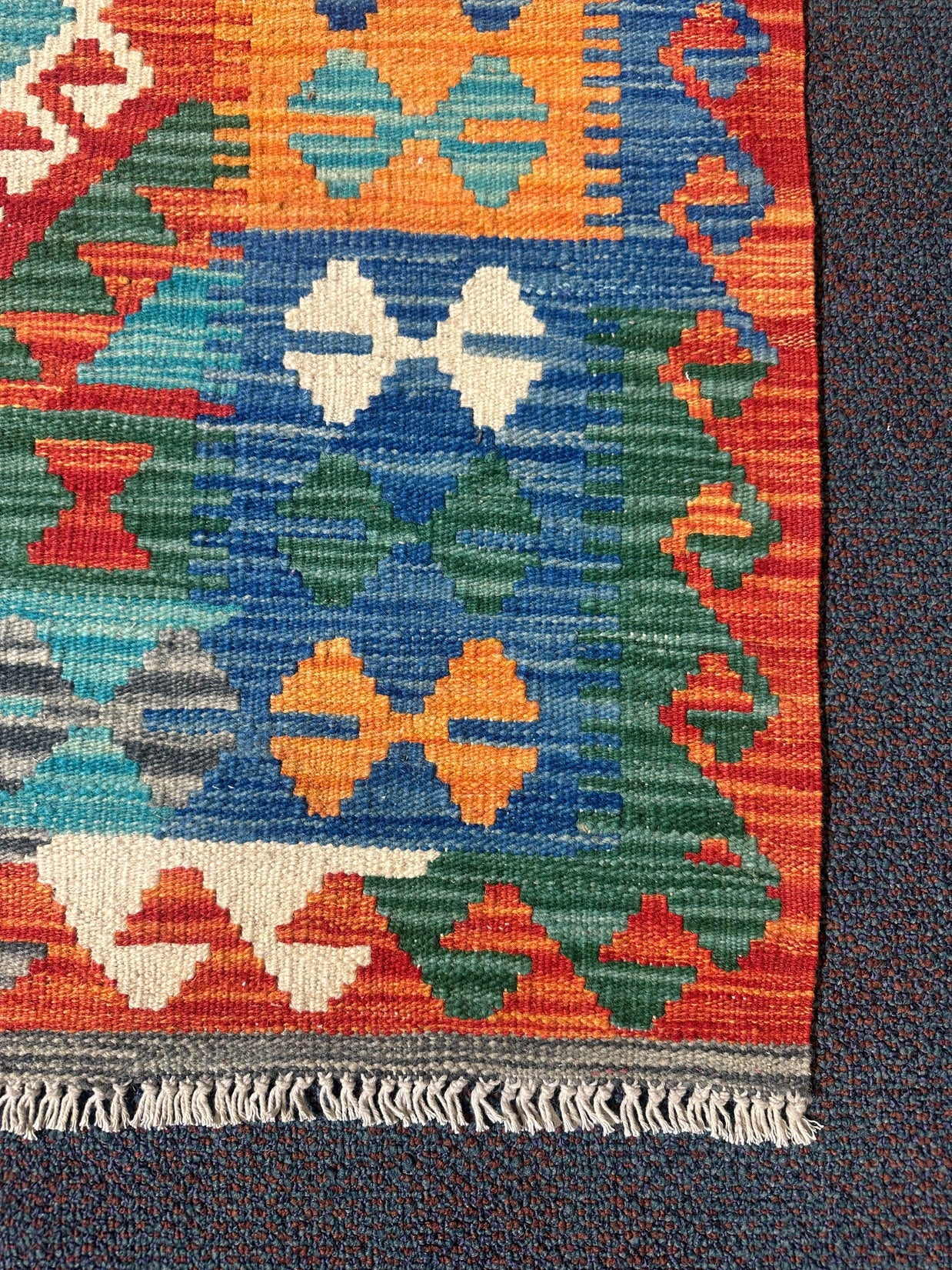 Chobi Kilim Rug - 124 cm x 94 cm