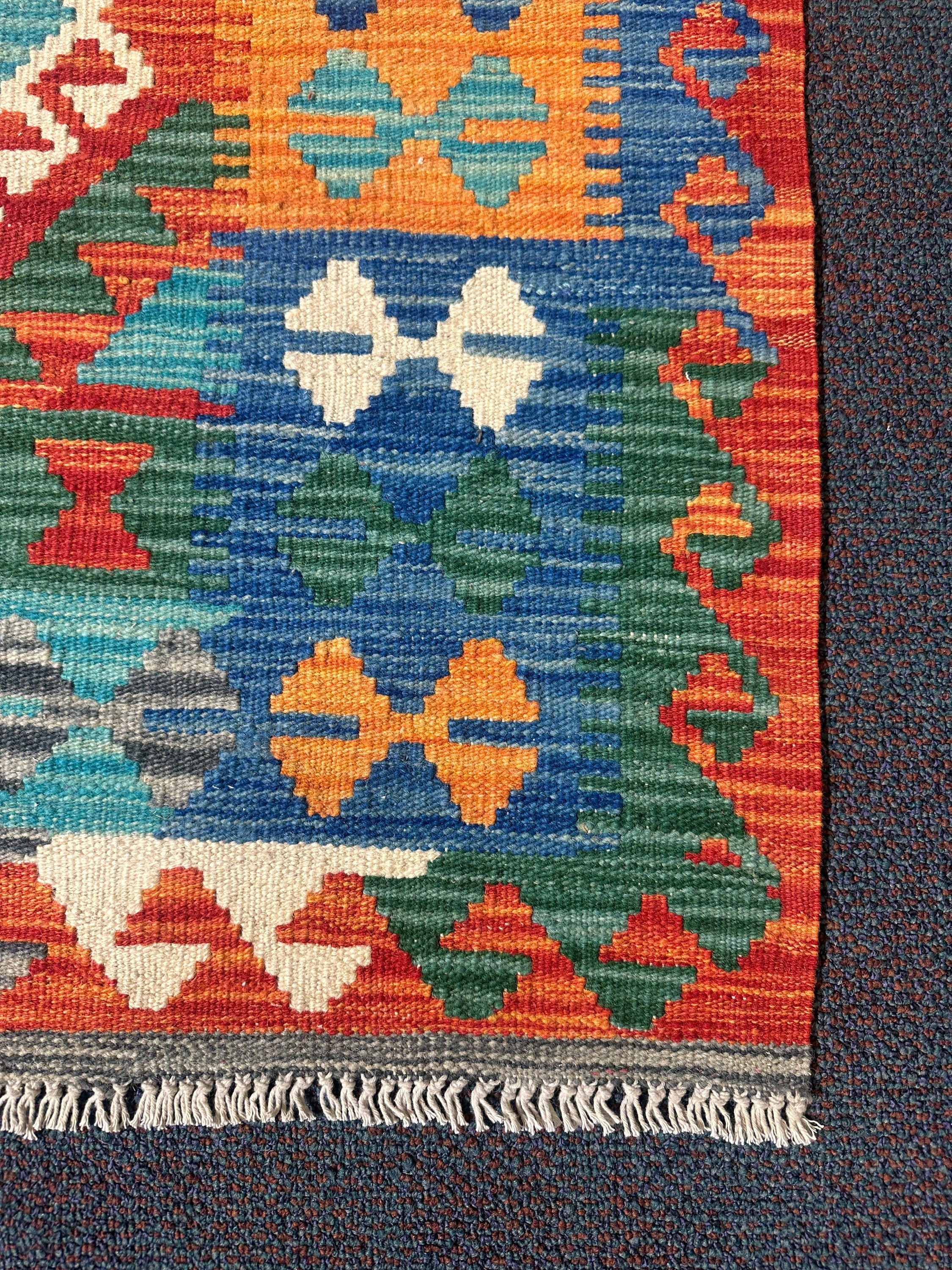 Chobi Kilim Rug - 124 cm x 94 cm