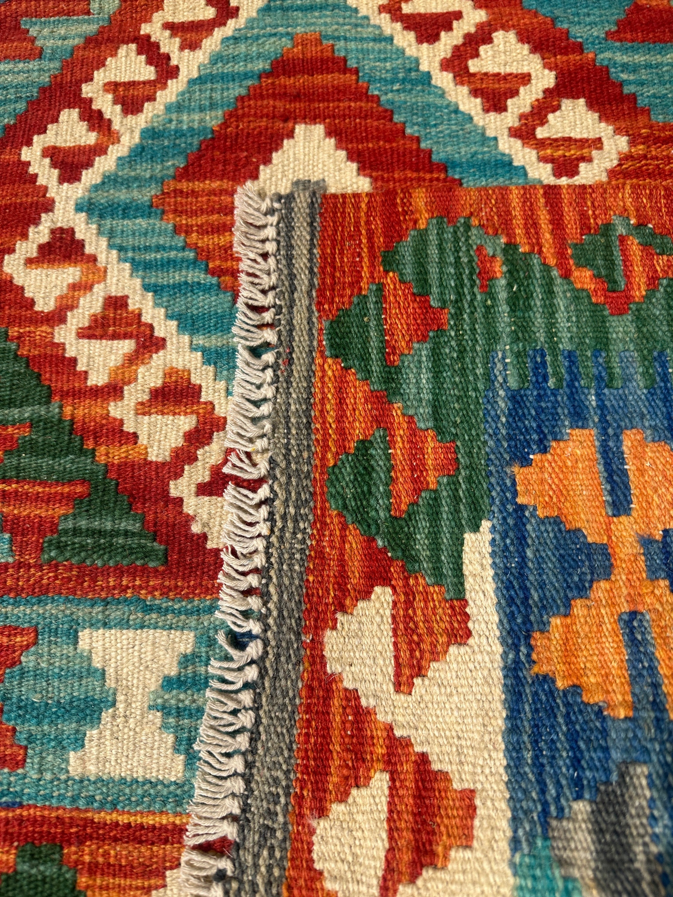 Chobi Kilim Rug - 124 cm x 94 cm