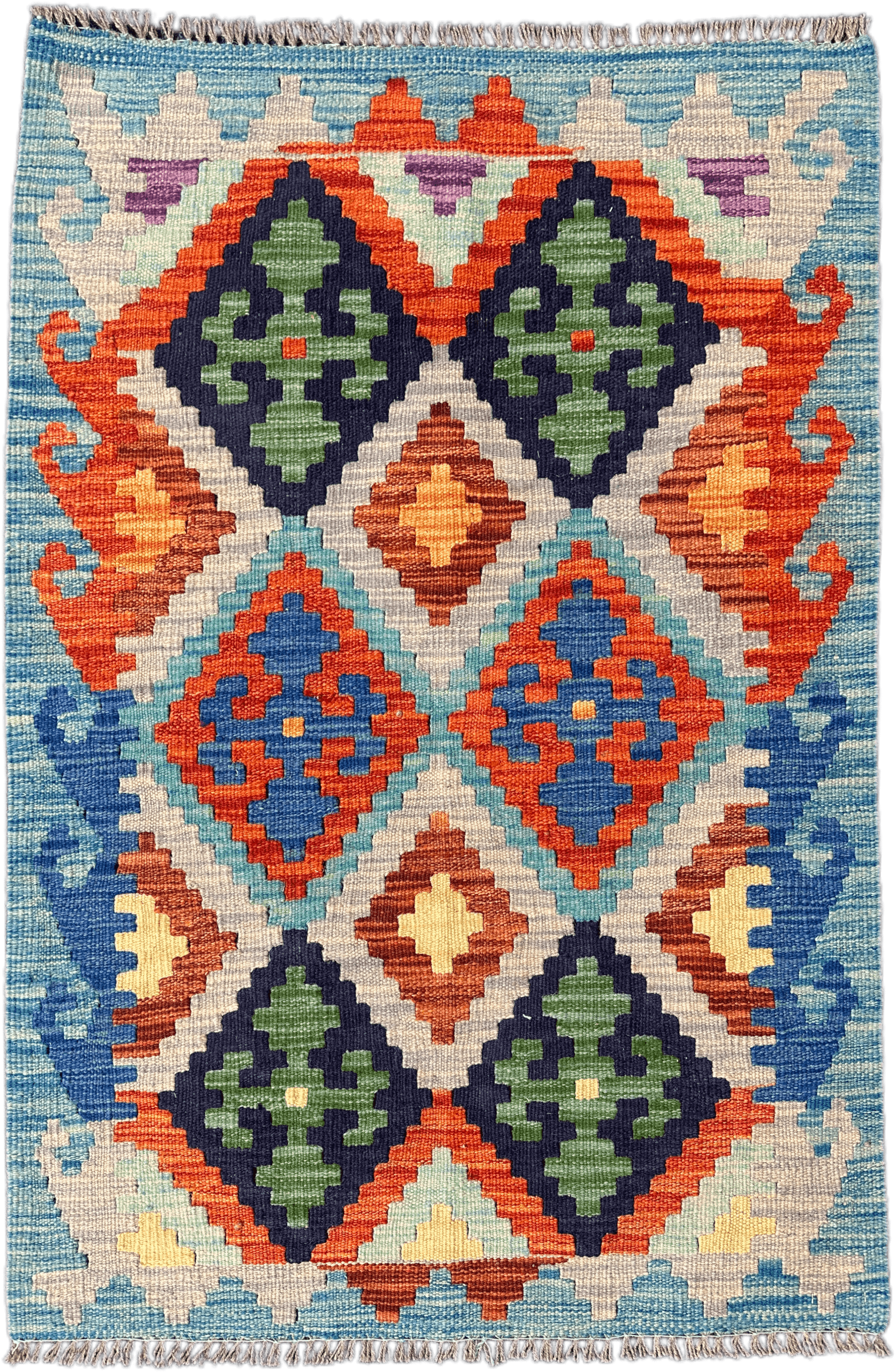 Chobi Kilim Rug - 116 cm x 80 cm