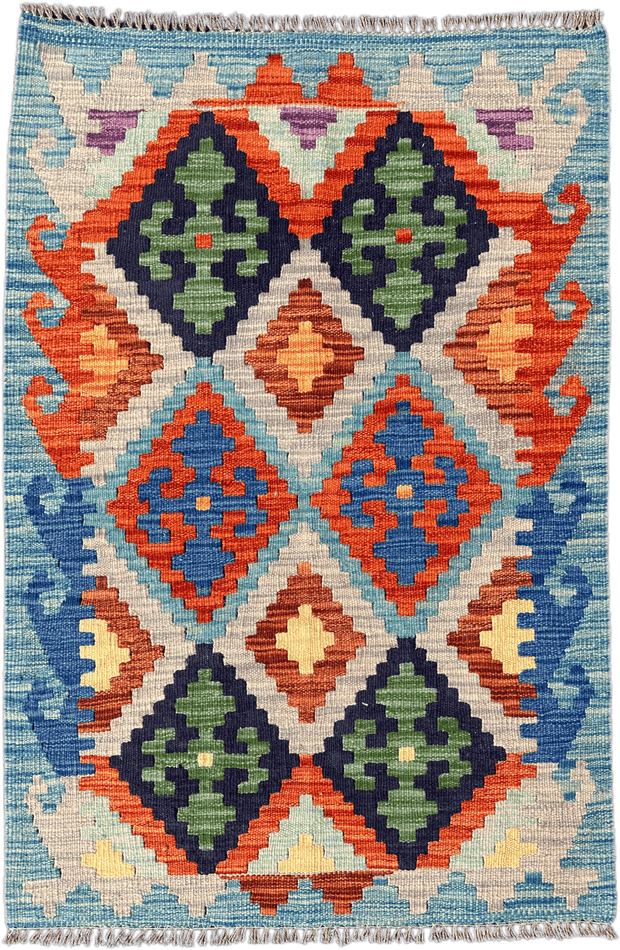 Chobi Kilim Rug - 116 cm x 80 cm