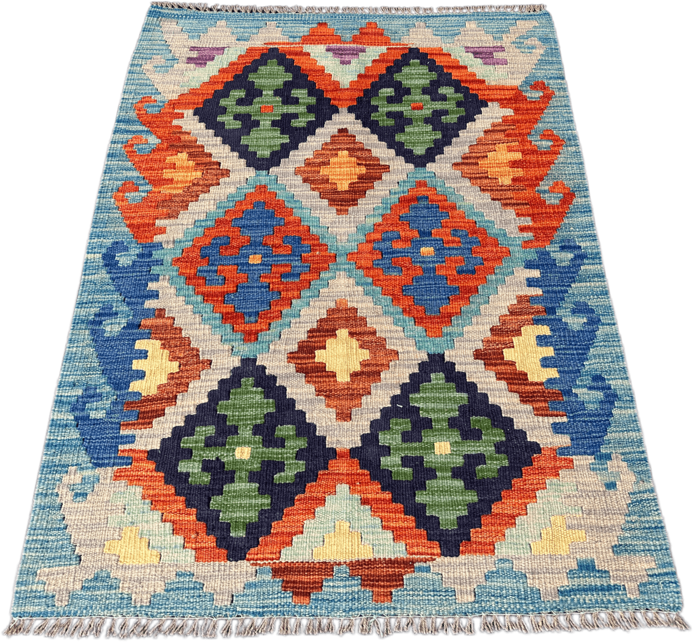Chobi Kilim Rug - 116 cm x 80 cm