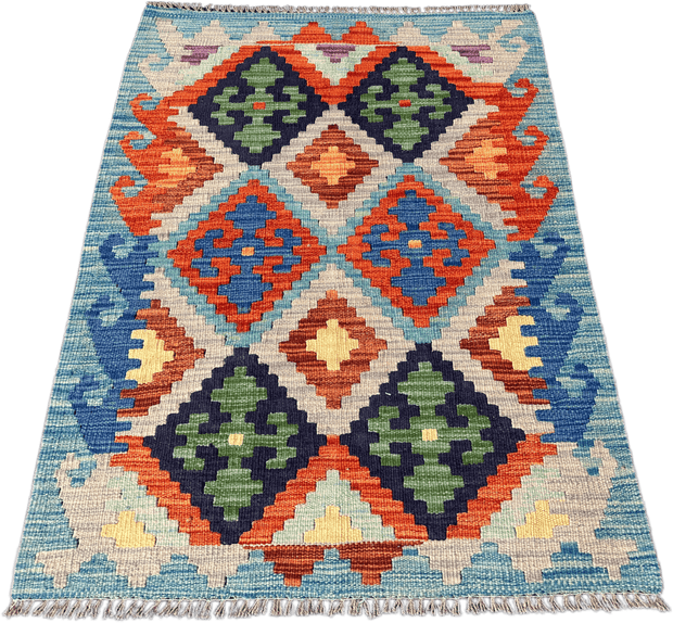 Chobi Kilim Rug - 116 cm x 80 cm