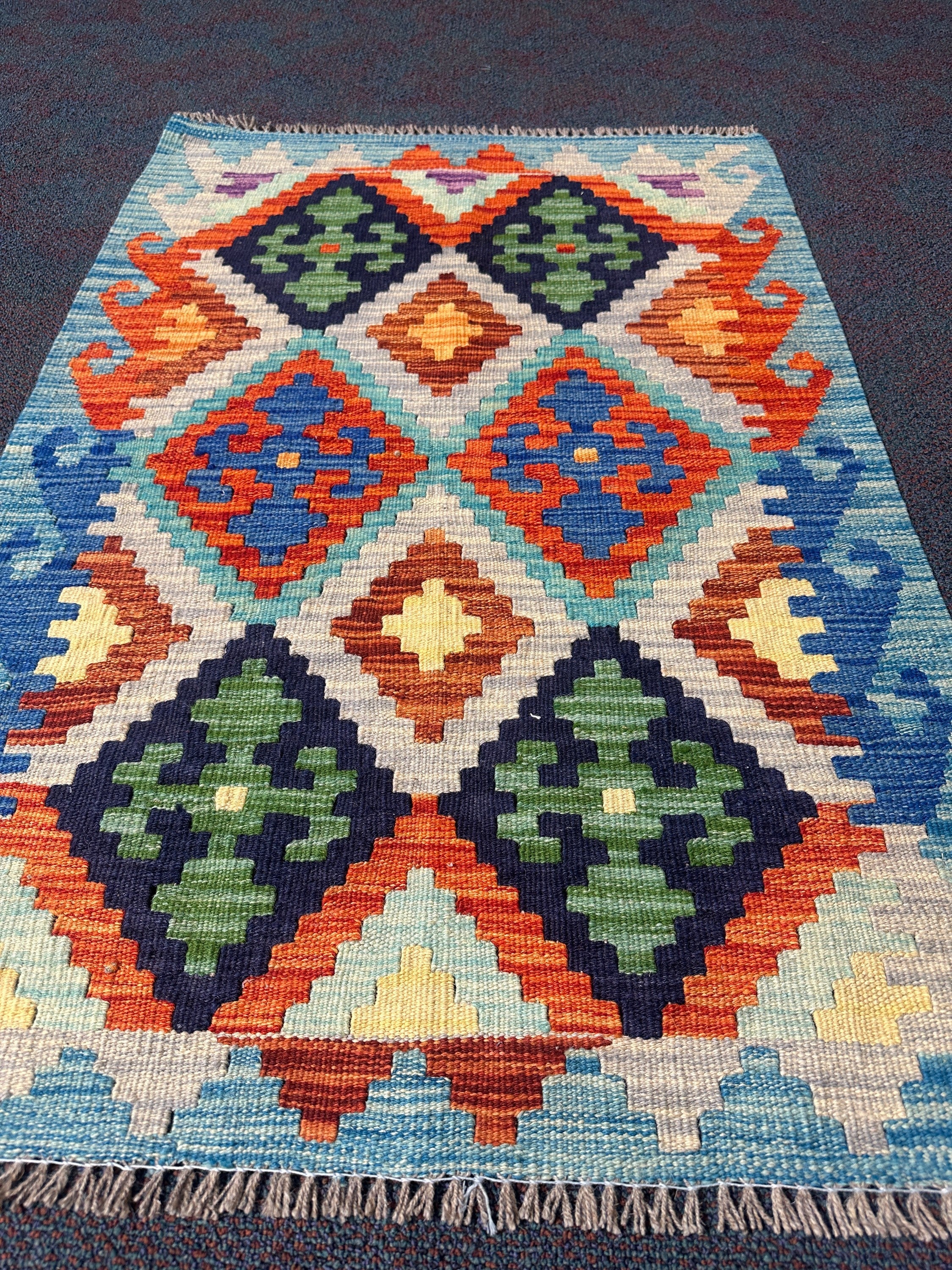 Chobi Kilim Rug - 116 cm x 80 cm