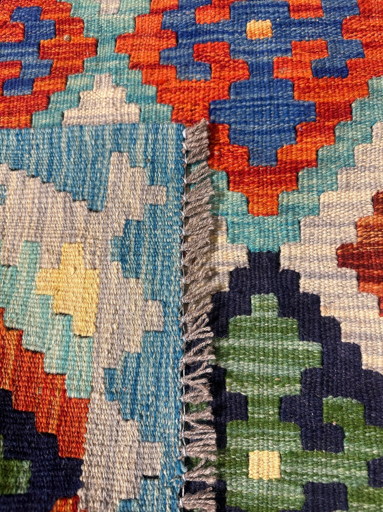 Chobi Kilim Rug - 116 cm x 80 cm