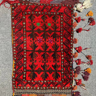 Camel Bag or Big cushion cover Nomadic Afghan pure wool Hand Knotted