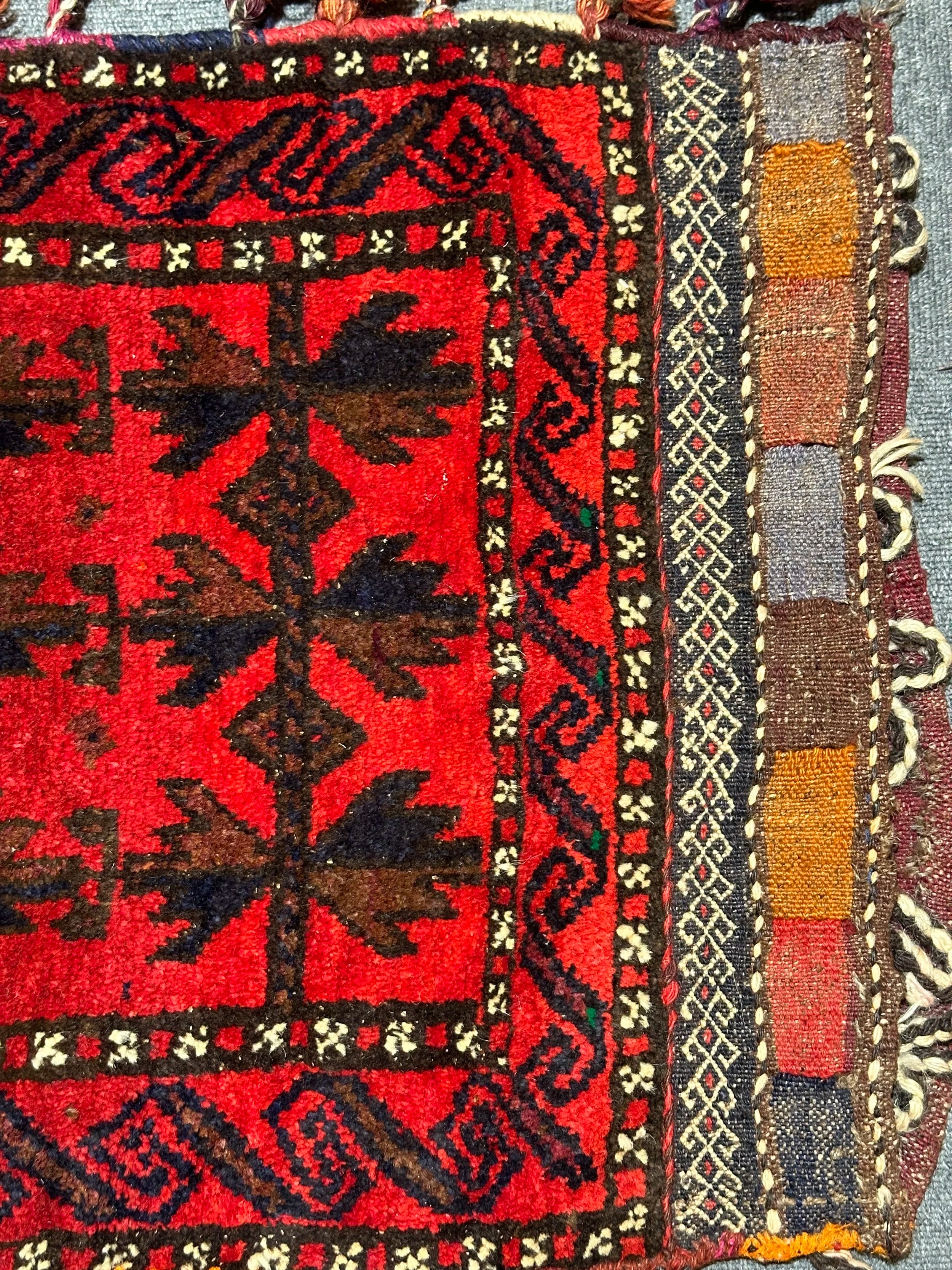 Camel Bag or Big cushion cover Nomadic Afghan pure wool Hand Knotted