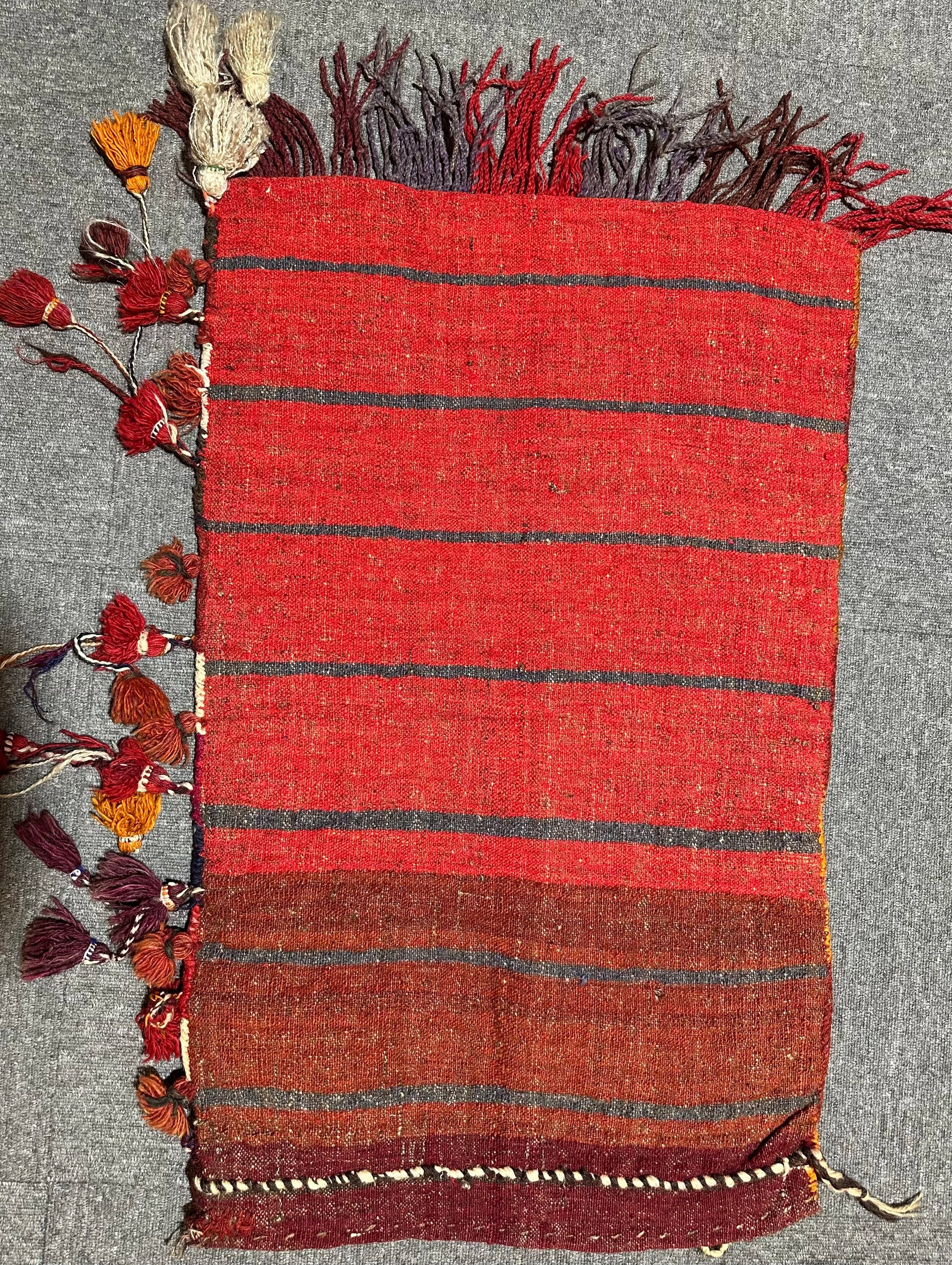 Camel Bag or Big cushion cover Nomadic Afghan pure wool Hand Knotted