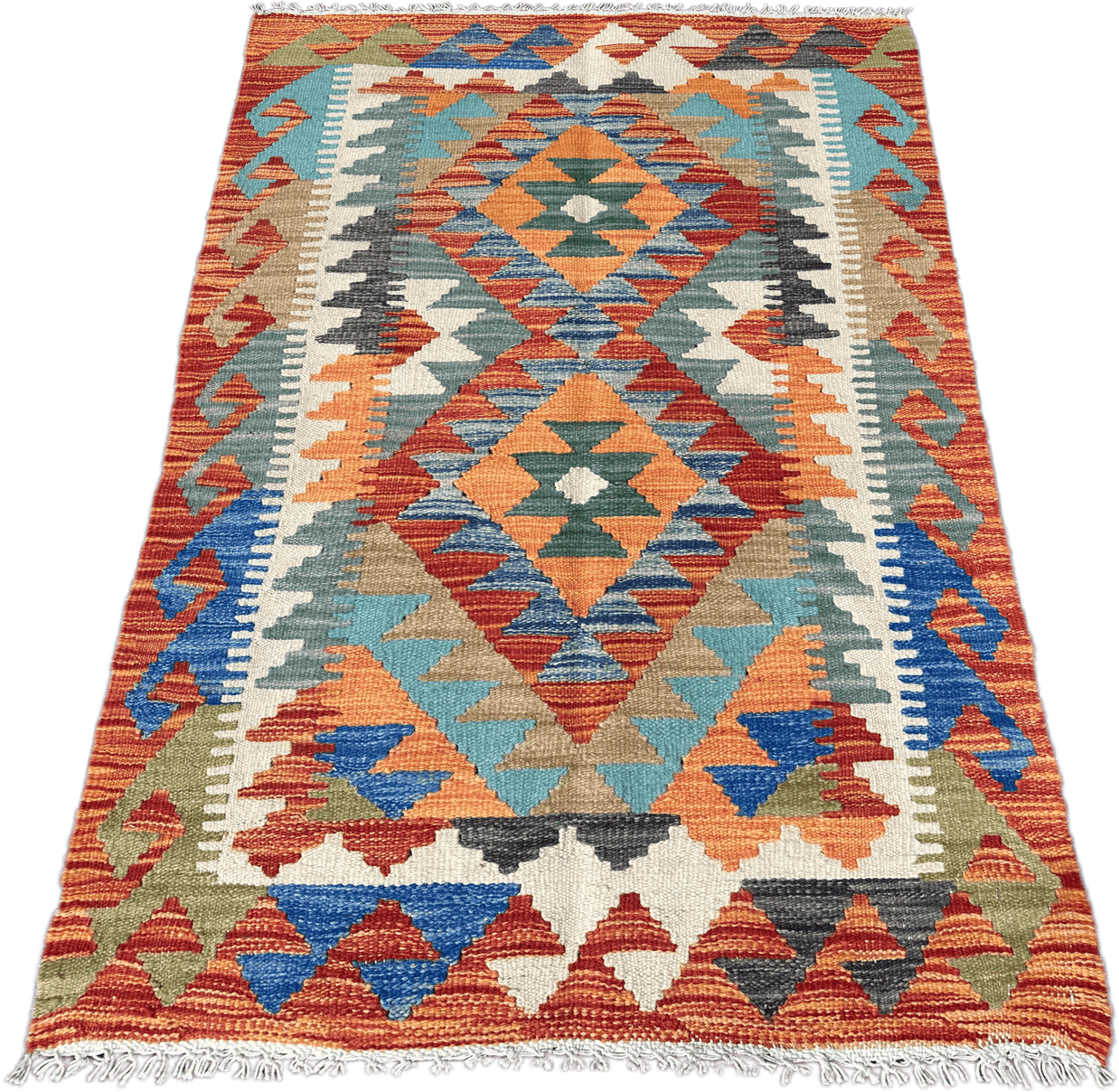 Chobi Kilim Rug - 124 cm x 77 cm
