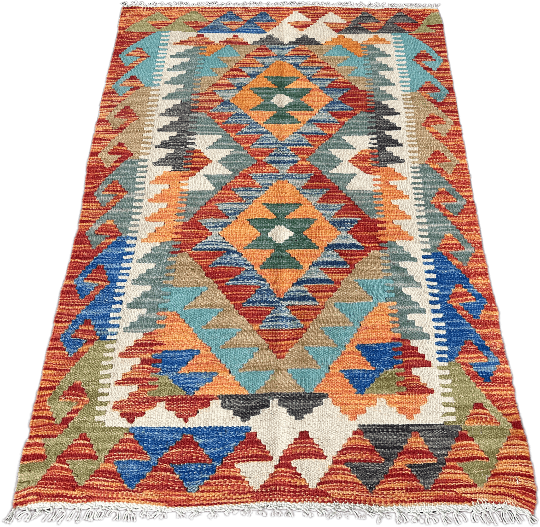 Chobi Kilim Rug - 124 cm x 77 cm