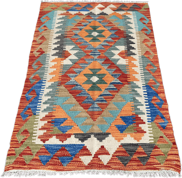 Chobi Kilim Rug - 124 cm x 77 cm