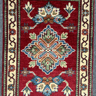 Afghan Kazak Natural Dye Pure wool Pile Hand Knotted Rug