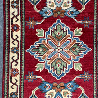 Afghan Kazak Natural Dye Pure wool Pile Hand Knotted Rug
