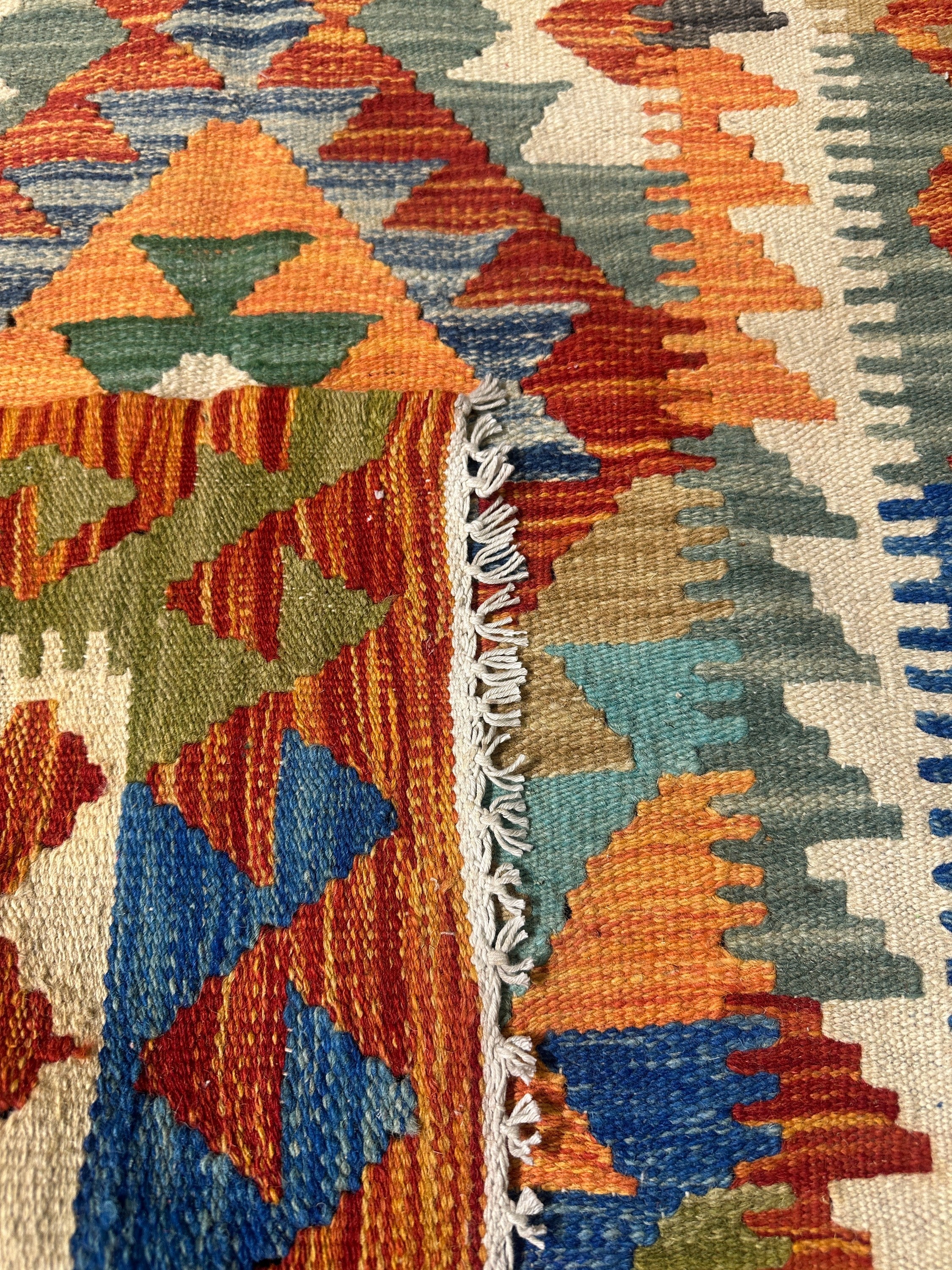 Chobi Kilim Rug - 124 cm x 77 cm