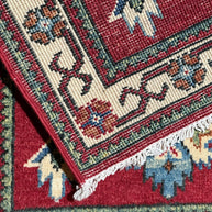 Afghan Kazak Natural Dye Pure wool Pile Hand Knotted Rug