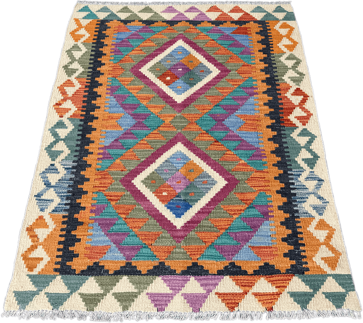 Chobi Kilim Rug - 116 cm x 84 cm