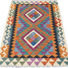 Chobi Kilim Rug - 116 cm x 84 cm