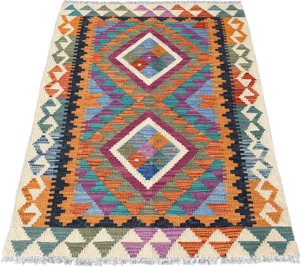 Chobi Kilim Rug - 116 cm x 84 cm