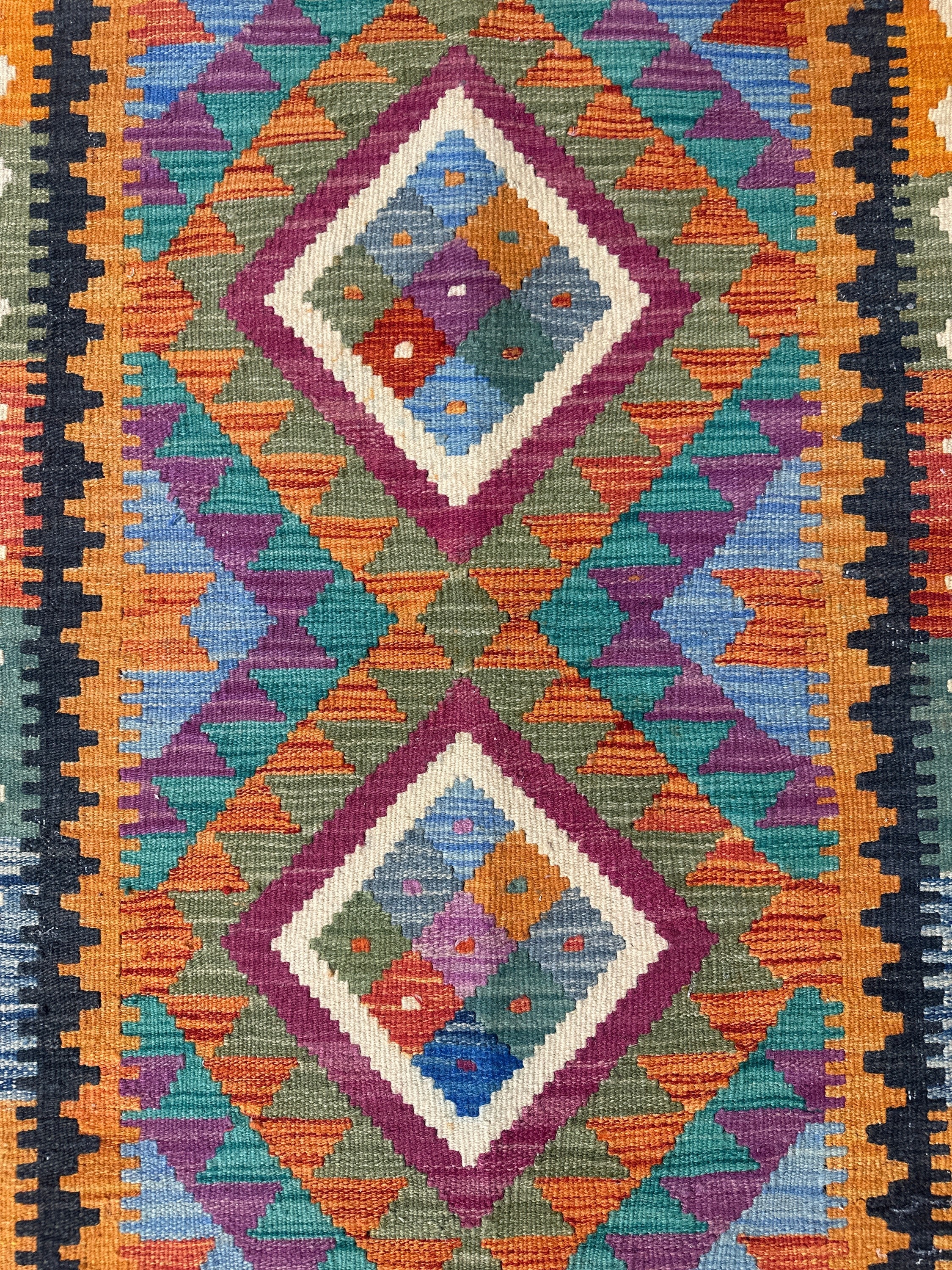 Chobi Kilim Rug - 116 cm x 84 cm
