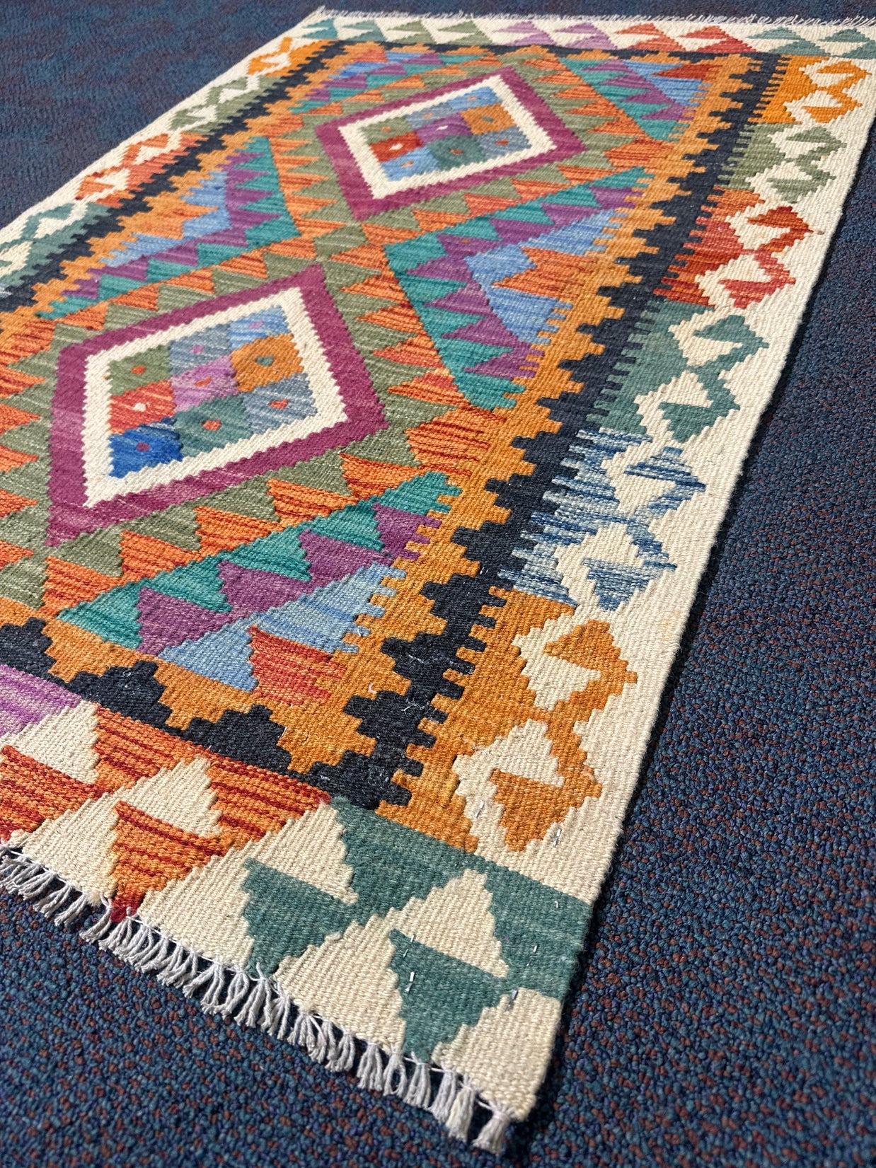 Chobi Kilim Rug - 116 cm x 84 cm