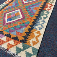Chobi Kilim Rug - 116 cm x 84 cm