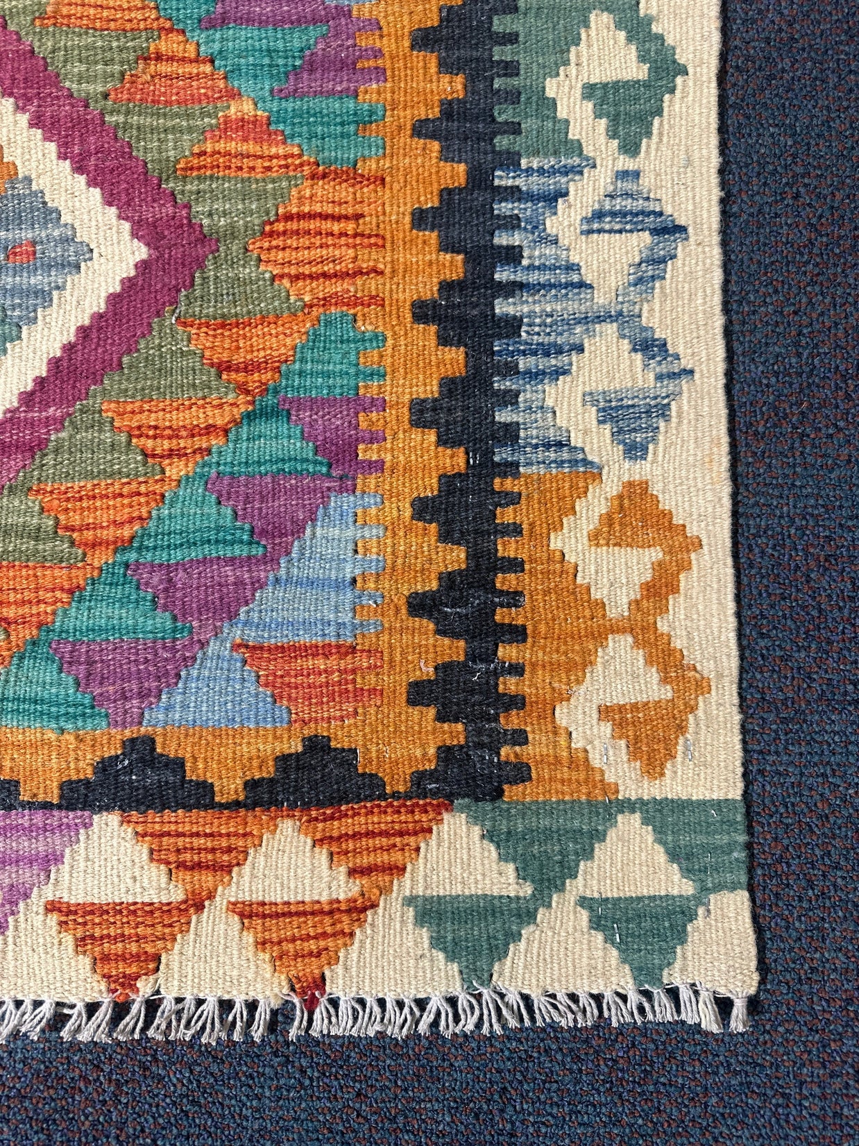 Chobi Kilim Rug - 116 cm x 84 cm