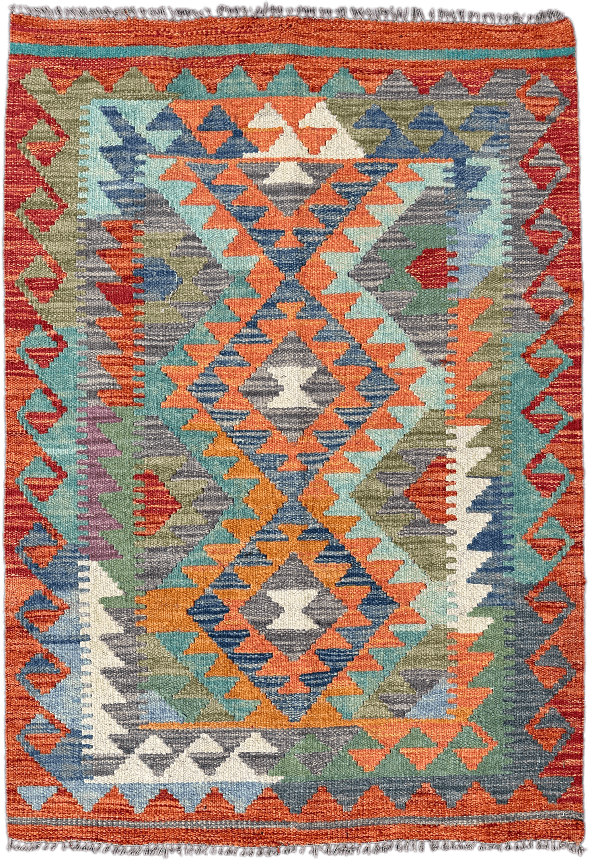 Chobi Kilim Rug - 124 cm x 88 cm