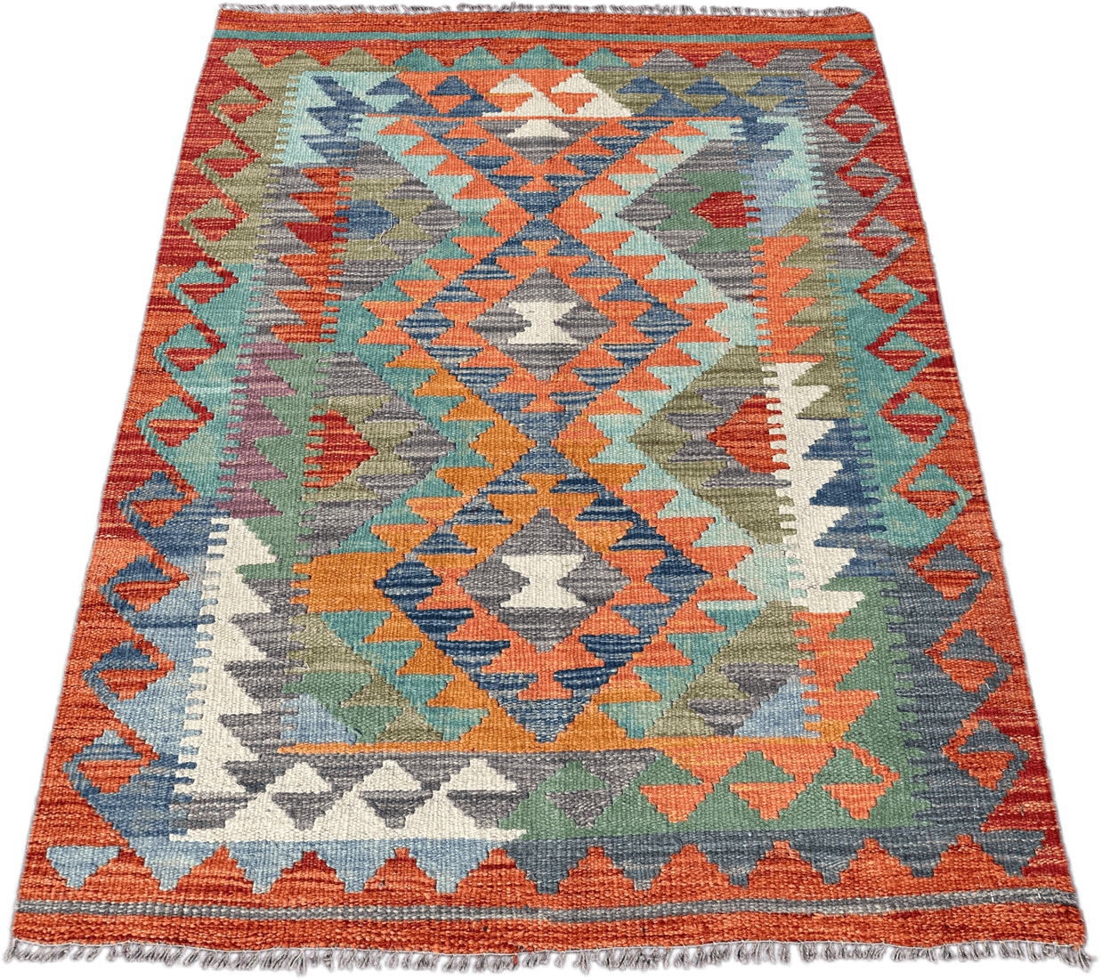 Chobi Kilim Rug - 124 cm x 88 cm