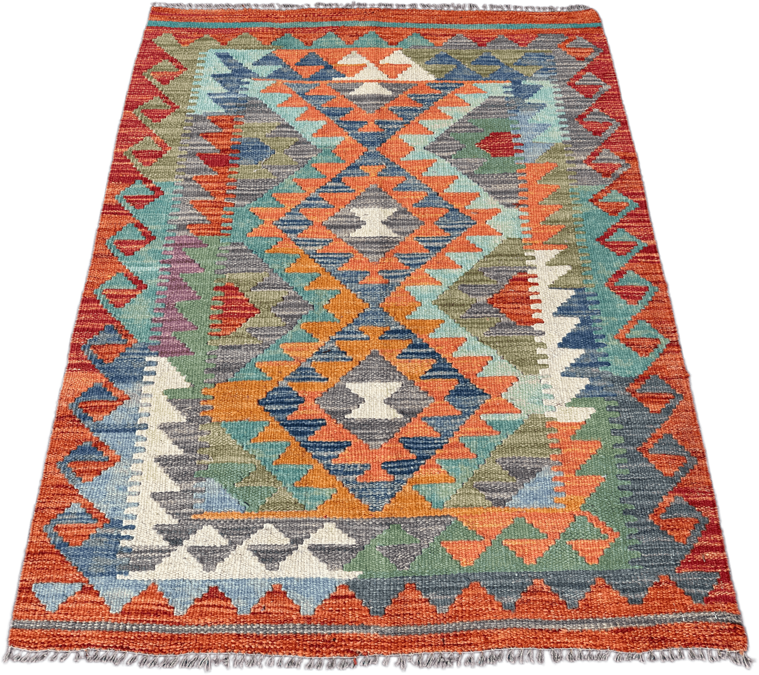 Chobi Kilim Rug - 124 cm x 88 cm