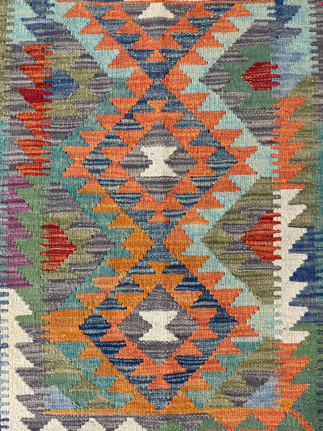 Chobi Kilim Rug - 124 cm x 88 cm