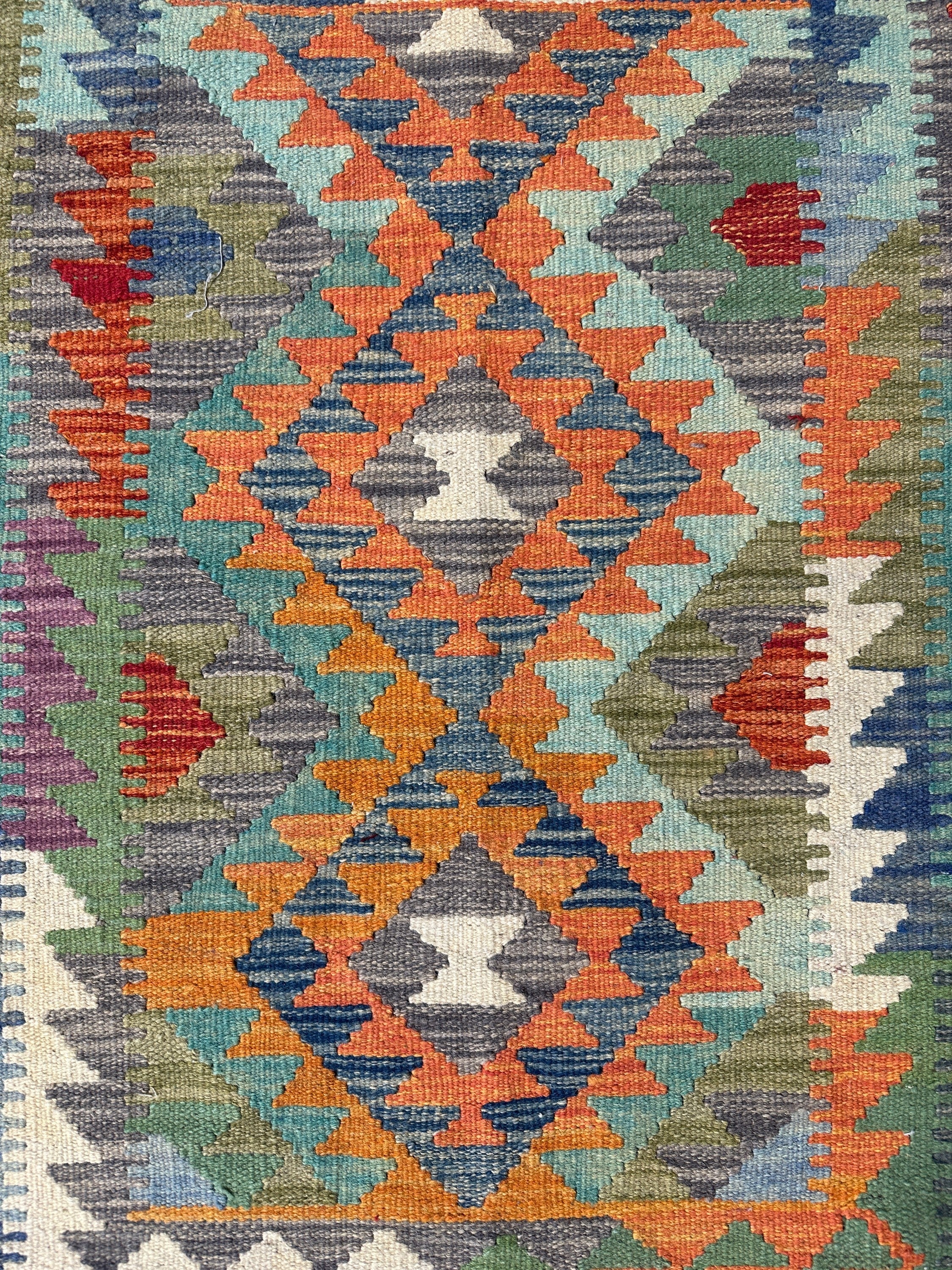Chobi Kilim Rug - 124 cm x 88 cm