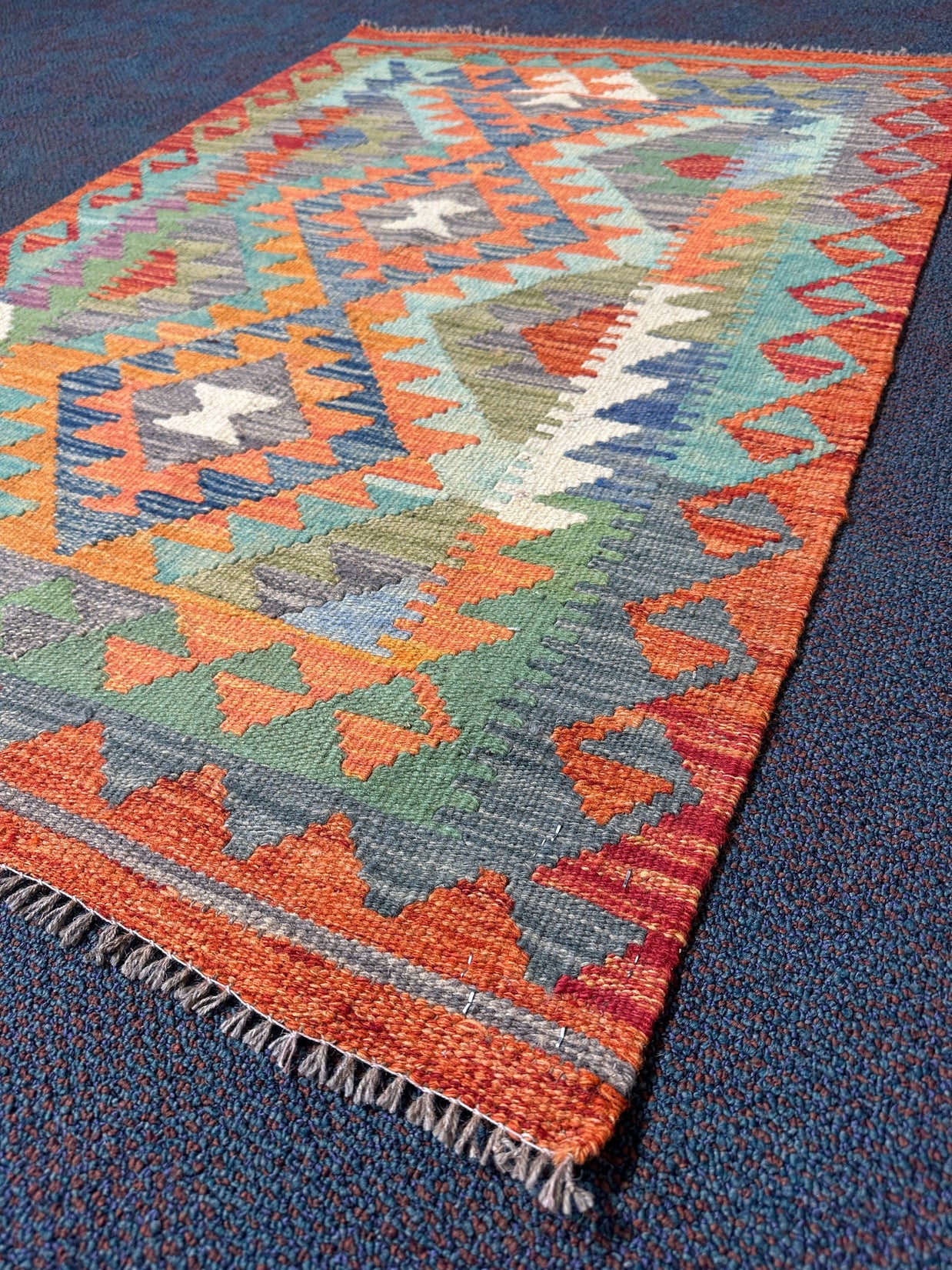 Chobi Kilim Rug - 124 cm x 88 cm