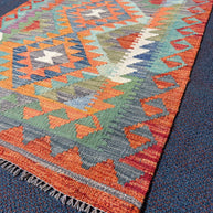Chobi Kilim Rug - 124 cm x 88 cm