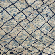 Hand Knotted woollen rug Moroccan design from India