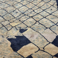 Hand Knotted woollen rug Moroccan design from India