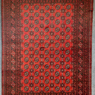 Afghan Turokman 100% Pure Wool pile Hand Knotted Rug From Afghanistan