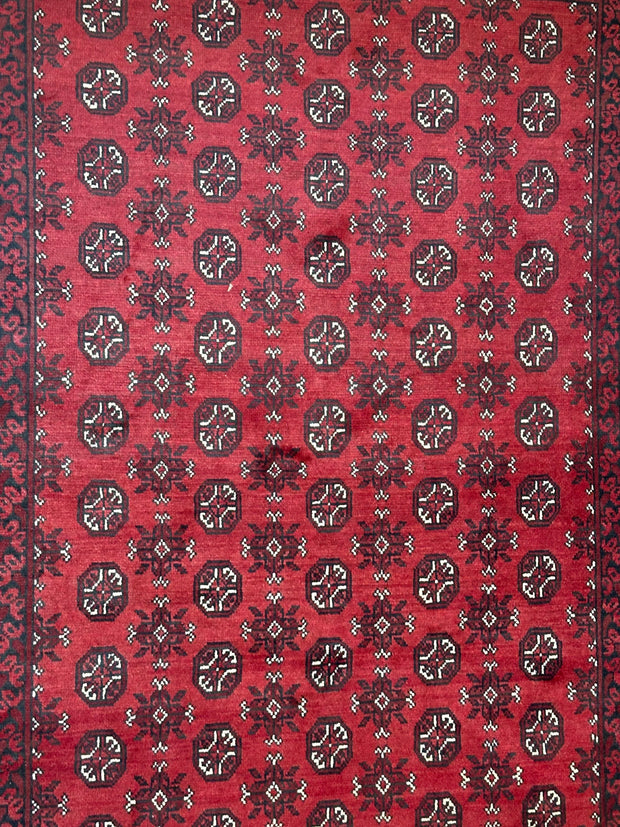 Afghan Turokman 100% Pure Wool pile Hand Knotted Rug From Afghanistan