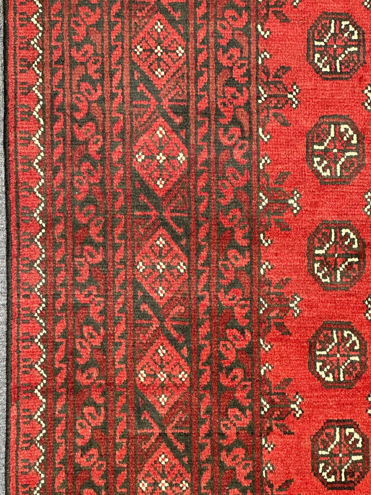 Afghan Turokman 100% Pure Wool pile Hand Knotted Rug From Afghanistan