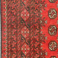 Afghan Turokman 100% Pure Wool pile Hand Knotted Rug From Afghanistan