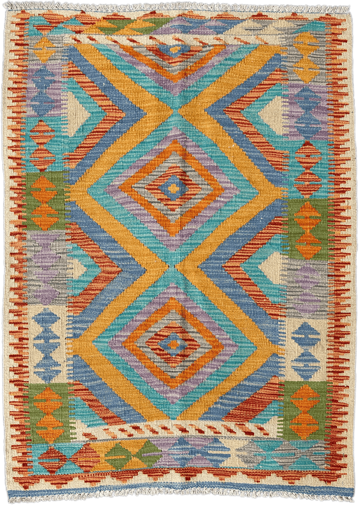 Chobi Kilim Rug - 118 cm x 88 cm