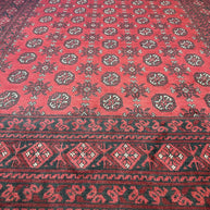 Afghan Turokman 100% Pure Wool pile Hand Knotted Rug From Afghanistan